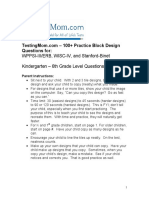 Questions For:: WPPSI-III/ERB, WISC-IV, and Stanford-Binet Kindergarten - 6th Grade Level Questions