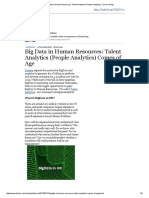 Big Data in Human Resources - Talent Analytics (People Analytics) Comes of Age PDF