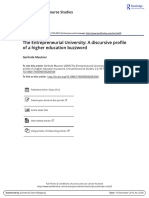 The Entrepreneurial University A Discursive Profile of A Higher Education Buzzword