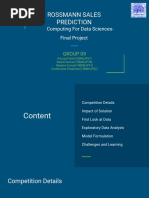 Rossmann Sales Prediction: Computing For Data Sciences-Final Project