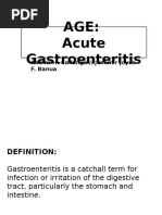 Age: Acute Gastroenteritis: Kamar H. Callanga // Jashmir Joyce F. Banua