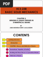 ECS 238 - Chapter 2b (Bending and Shear Stresses and in Symmetrical Beams)