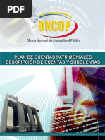 Plan de Cuentas Patrimoniales Descripcion de Cuentas y Subcuentas 30062016 Final