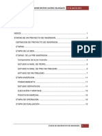 Etapas de Un Proyecto de Inversion PDF