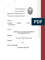 Sensores y Acondicionamiento de Señales UNI FIM 2do Informe