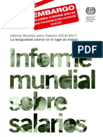 OIT: Informe Mundial Sobre Salarios 2016/2017