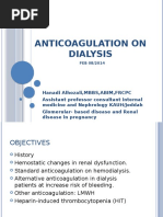 Anticoagulation On Dialysis