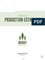 ZipGrow Production Estimates Guide - Bright Agrotech