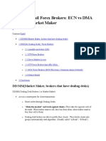 Types of Retail Forex Brokers ECN Vs DMA Vs STP Vs Market Maker