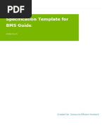 Specification Template For BMS Guide