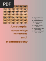 Errors of Eye Refraction and Homoeopathy