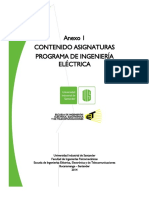 Contenido Asignaturas Ing. Electrica