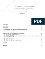 Efficient Pair Selection For Pair-Trading Strategies