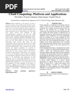 Cloud Computing - Platform and Applications