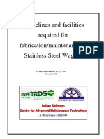 Guidelines and Facilities Required For Fabrication Maintenance of Stainless Steel Wagons