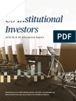 PitchBook US Institutional Investors 2016 PE VC Allocations Report