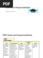 PMO Roles and Responsibilites