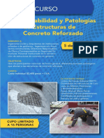 Durabilidad y Patologías de Estructuras de Concreto Reforzado (IMCYC) - Programa Del Curso PDF