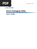 Driver Packaging Utility User Guide Minolta