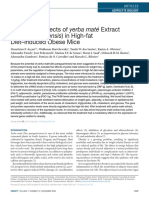 Antiobesity Effects of Yerba Maté Extract (Ilex Paraguariensis) in High-Fat Diet-Induced Obese Mice