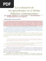 CELMAN Susana, Es Posible Mejorar La Evaluacion y Transformarla en Herramienta de Conocimiento