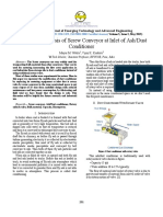 Design and Analysis of Screw Conveyor at Inlet of Ash/Dust Conditioner