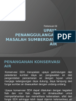 10 - Upaya Penanggulangan Masalah Sumberdaya Air