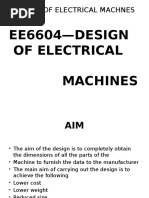 EE6604-DESIGN of Electrical Machines