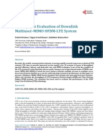 Throughput Evaluation of Downlink Multiuser-MIMO OFDM-LTE System