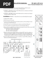 TF 407 & TF 410 Installation Manual: Description