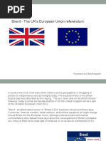 Brexit - The UK's European Union Referendum: Presentation by N Bala Ranganath