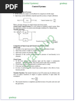 Formula Notes Control Systems