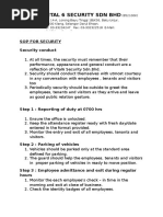 Basic SOP For Guards