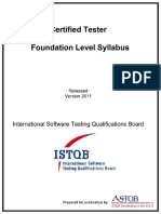 ISTQB Certified Tester Foundation Level Syllabus