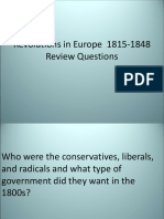 Revolutions in Europe 1815-1848