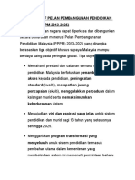 Pelan Pembangunan Pendidikan Malaysia