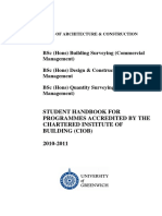 Building Surveying, DCM, Quantity Surveying Handbook 2010 2011