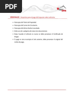 Requisitos SUMAT Vehiculos PDF