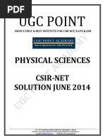 Csir June 2014 Solved Paper Physical Science