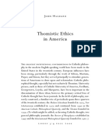 Thomistic Ethics in America: John Haldane