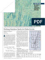 Etching Stainless Steels For Delta Ferrite