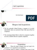 Mergers and Acquisitions