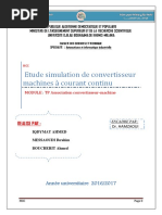 Etude Simulation de Convertisseur Machines À Courant Continu