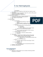 Approach To Hemoptysis