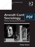 Walsh, P. (2015) - Arendt Contra Sociology - Theory, Society and Its Science-Ashgate