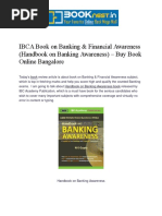 IBCA Book On Banking & Financial Awareness (Handbook On Banking Awareness) - Buy Book Online Bangalore