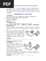 Roteiro para Testes Elétricos Do Sistema de Refrigeração