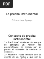 La Prueba Instrumental