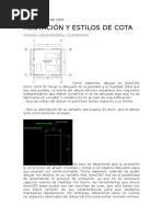 Cotas y Estilos de Cota