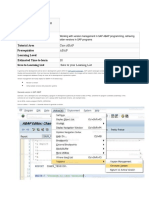 Version Management in SAP ABAP